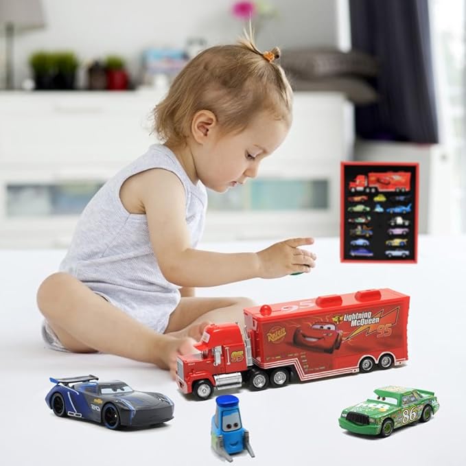 15 Pcs Car 2 3 Toys, Movie Diecast Car, Extremely Ritualistic Gift Sets for Children, Birthday Gifts for Children Over 3 Years Old