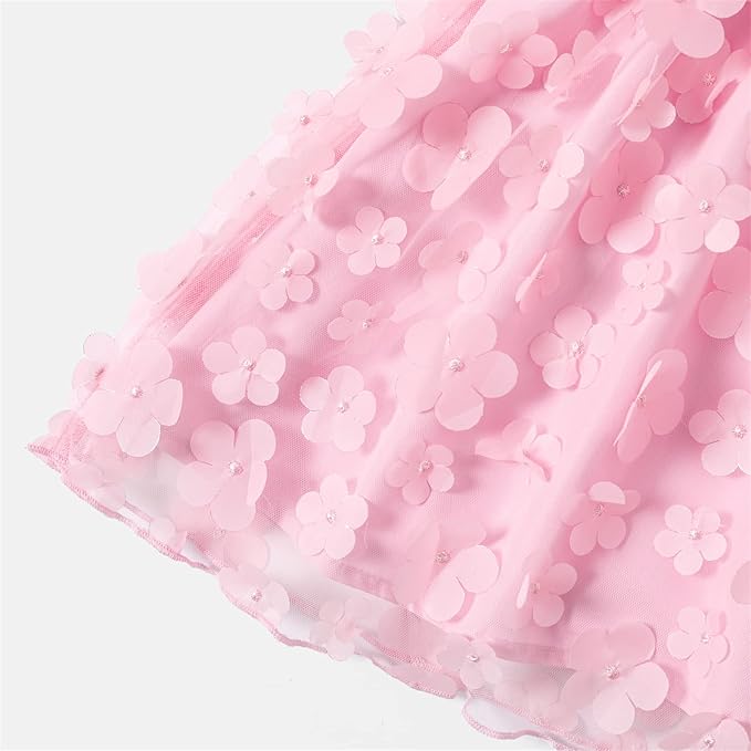 Disney Frozen Elsa Princess Cinderella Ariel Jasmine Rapunzel Baby/Toddler Dress, Ruffle Long-Sleeve Mesh Overlay Tulle Dress