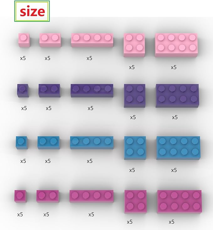 100 Pieces Friend Girls Building Bricks, Bulk Small Bricks for Building, Compatible with Lego Parts and Pieces, Creative Christmas Building Block Toys for Boys Girls Ages 6 7 8 9 10 Years Old