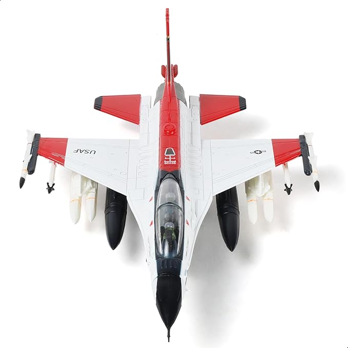 1/72 F-16D X-62 Vista Fighter Model Pre-Built USAF Test Pilot School Fighter Aircraft Model Alloy Metal Diecast Plane Model with Display Stand Collection Gift for Adult