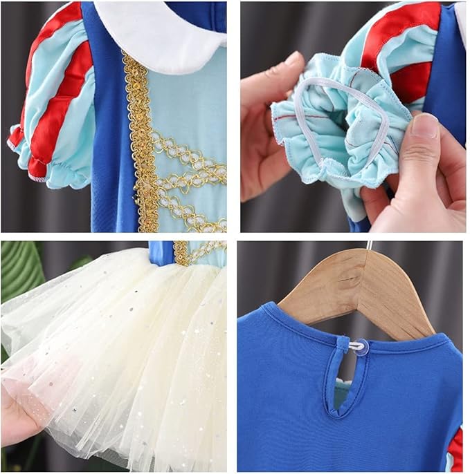 DYMCII Baby Girls Princess Ballet Dress Short Sleeve Leotards Skirted Tutu Dancewear Halloween Christmas Party Fancy Costume