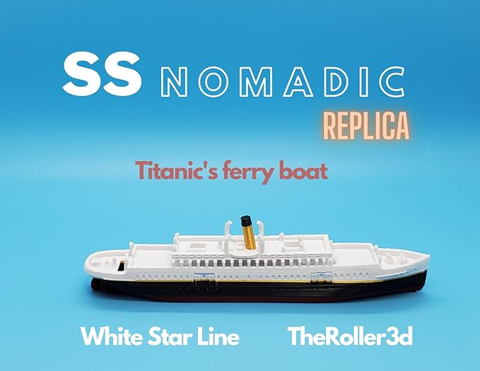 12" Prebuilt Display Model Ship (SS Nomadic 6" length model)