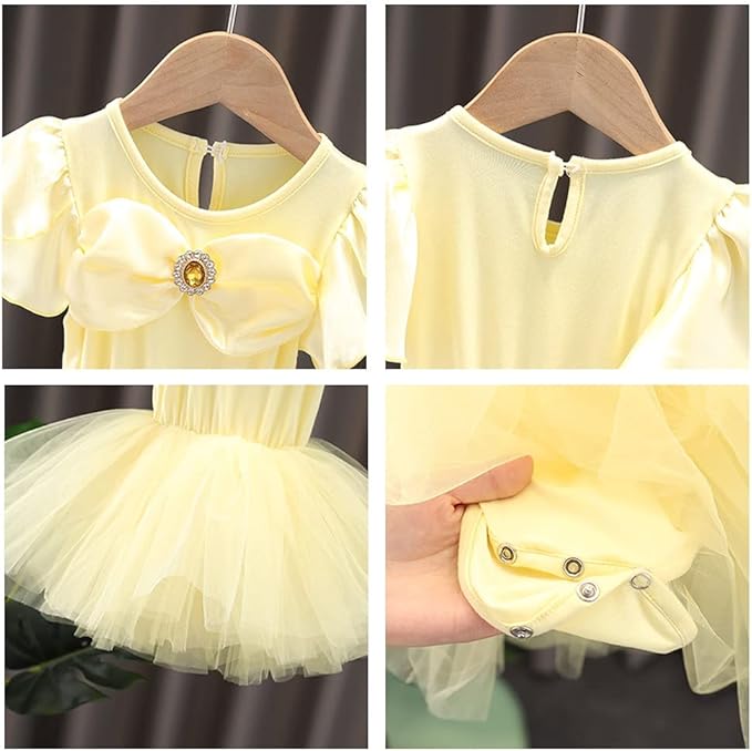 DYMCII Baby Girls Princess Ballet Dress Short Sleeve Leotards Skirted Tutu Dancewear Halloween Christmas Party Fancy Costume
