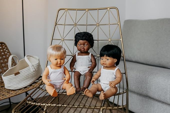 Miniland Doll 15'' Hispanic Boy (Box) - Made in Spain, Anatomically Correct, Quality, Inclusion