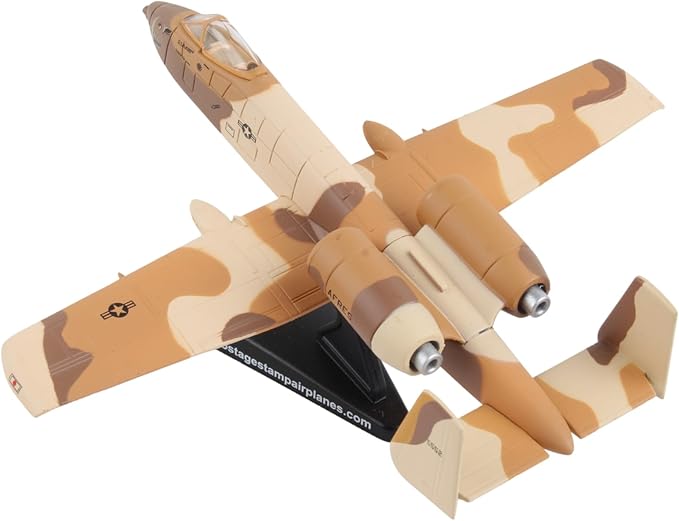 Daron A-10 Thunderbolt II Die-Cast Model – 1:140 Scale Close Air Support Aircraft, 30mm GAU-8 Avenger Cannon, 4.625” Length x 5” Wingspan, Adult Collectible Ages 14+
