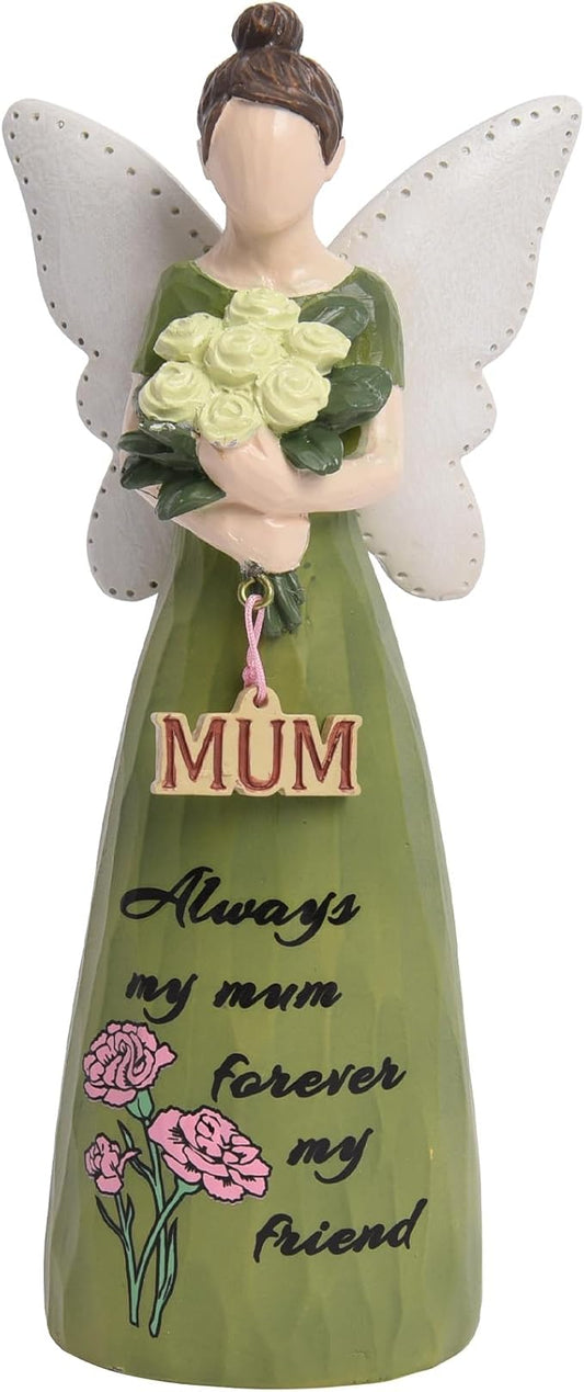 Mom Birthday Gifts,Mom Friend Birthday Gifts for Women,Mothers Figurine Gifts,Angel Figurine for Mother’s Day,Sculpted Hand-Painted Figurine
