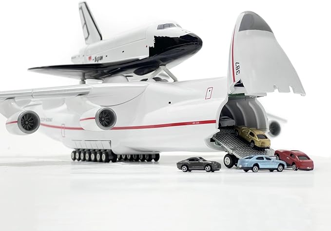 1:200 Scale AN225 Model Airplane，Openable Cabin, 17-inch Length, Resin Aircraft Model Toy for Gifts and Collections (an225-2)