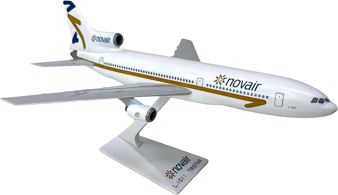 Flight Miniatures Novair (97-04) L-1011 1:250 Scale - Plastic Snap-Fit Model Airplane - Collectible Replica of Novair Airlines Aircraft - Part# ALK-10110I-020
