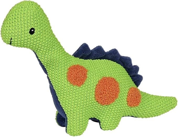 Maison Chic Danny The Dinosaur Tooth Fairy Pillow for Boys – Plush Green Dinosaur with Tooth Pocket for Boys and Girls