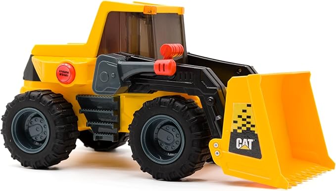 CAT Construction Toys, 11.5" Power Haulers 2.0 Front Loader, Lights and Sounds, Ages 3 and up