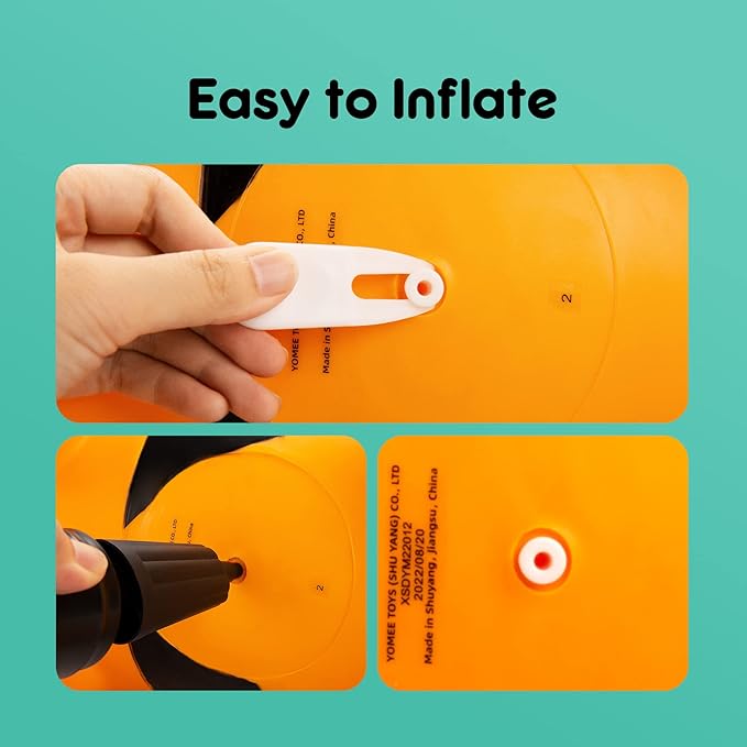 ZOOJOY Bee Bouncy Animals Hopper, Inflatable Bouncing Hopper, Outdoor Indoor Jumping Bounce Hopping Toys for Toddlers, for 18 Months 2 3 4 Year Old Kid Toddler