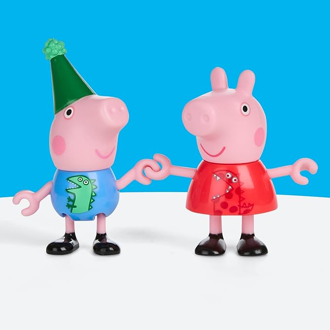 PEPPA PIG George's Party Advent Calendar with 24 Surprise Toys and Stickers Including 5 Figures, Preschool Toys for Girls and Boys 3 and Up (Amazon Exclusive)