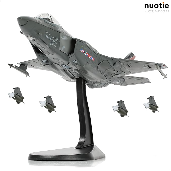 1/72 F-35A Lighting II Fighter Aircraft Model Fighter U.S. Airforce AF-01 Die-cast Aircraft Model with Display Stand Squadron F35A Flight Mode (AF-01) Model Collection Gift for Adults