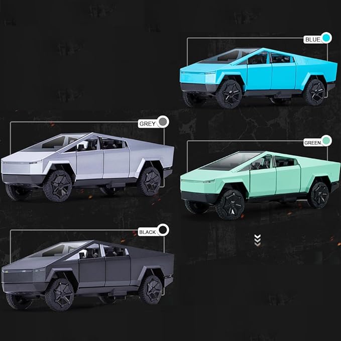 1/32 Diecast Pickup Car Model Alloy Toy Car with Sound Light and Pull Back, Toy Trucks for Boys Pickup Truck Toy Metal Model Trucks for Kids Gift Truck Enthusiasts Collection