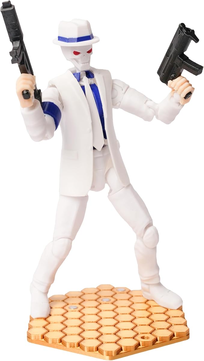 (Assembly Completed T13 Action Figure, 8.1 inches, Strong Magnetic Accessories, 3D Printed Robot Multi-Jointed Movable, Desktop Decorations for Game Lovers，POP Dancer (White)