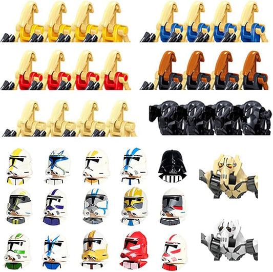 41-Piece Clone Soldier Army Playset and Weapons Battle Pack, Battle Droid Brick Action Figure Toy