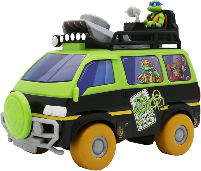 Teenage Mutant Ninja Turtles: Tales of The TMNT – Sewer Cap Striker RC Car | Full-Function Remote Control Vehicle | Launches 10 Foam Sewer Caps | Sewer Cap Remote Controller | Ages 6+