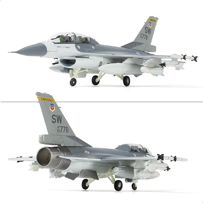 1/72 Scale F-16D Block 42 90-0778 "MiG Killer Fighter Airplane Pre-Build Model Kits Finished Luke Air Force Base Diecast Aircraft Metal Jet Model Display Collection or Gift