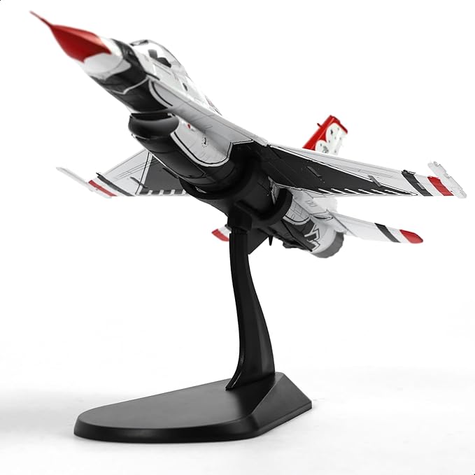 1/72 F-16C Thunderbird Fighter Model Metal DieCast Aircraft Jet Kit Fighter Plane Model Military Airplane for Collection and Gift