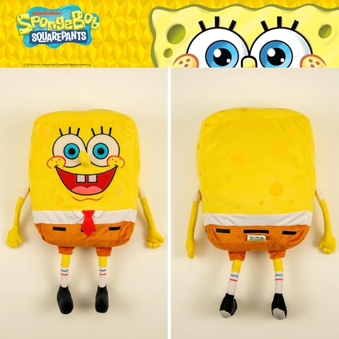 Franco Collectibles Spongebob Squarepants Kidult Bedding Super Soft Plush Cuddle Pillow Buddy, One Size, (Official Licensed Product)
