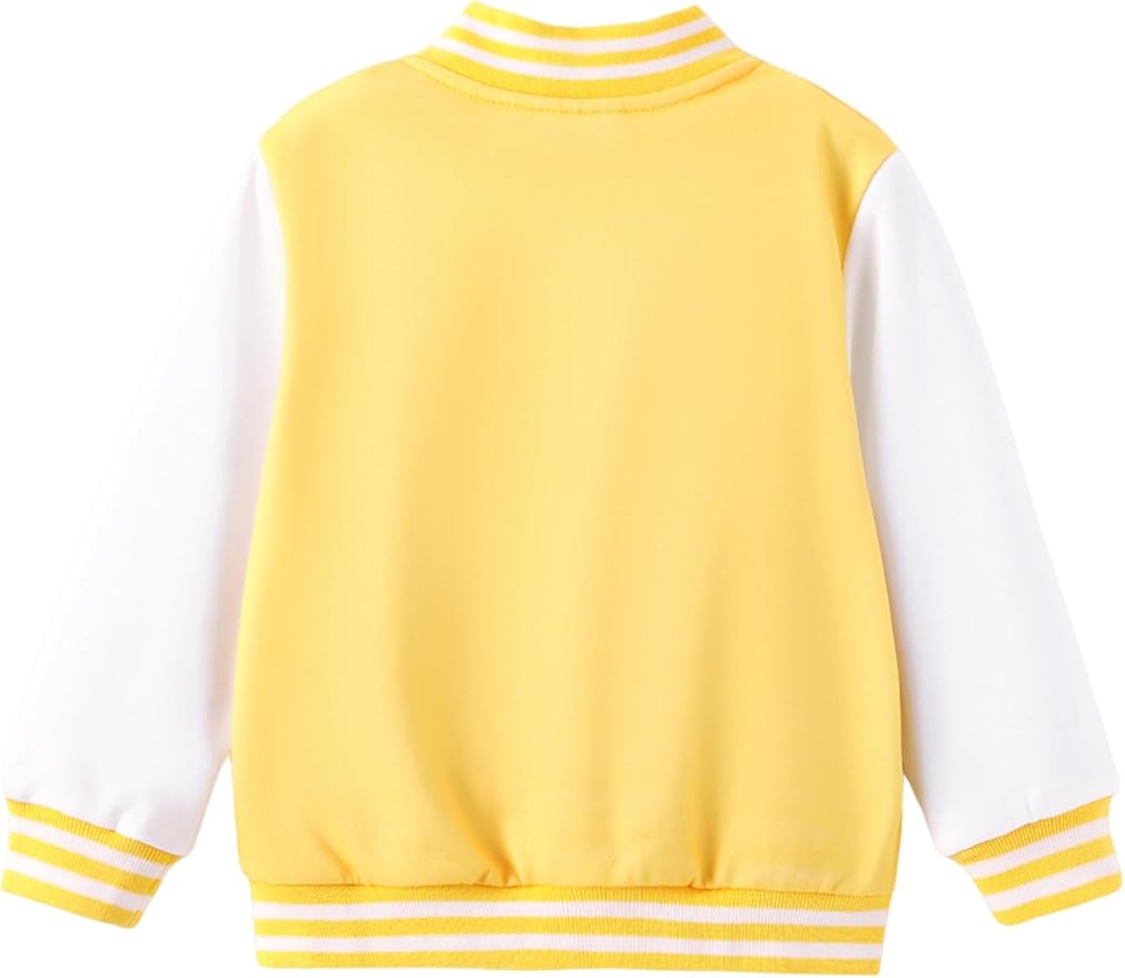 Disney Minnie Mickey Stitch Princess Frozen Elsa Marvel Jacket Lightweight Coat Button up Color Block Sweatshirt 2-14 Years