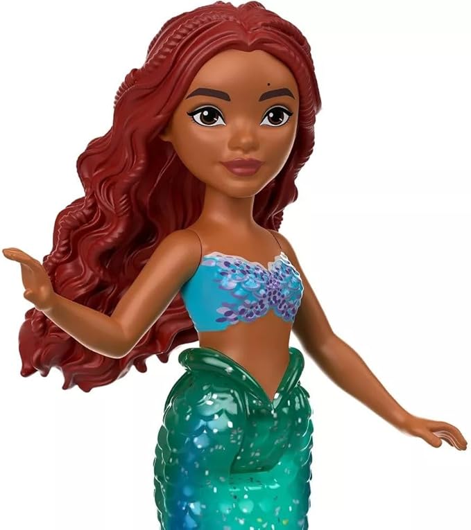 Mattel Disney Princess Toys, The Little Mermaid Ariel & Sisters Small Doll Set, Collection of 7 Mermaid Dolls, Inspired by the Movie