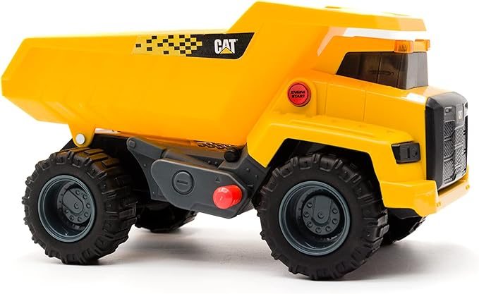 CAT Construction Toys, Power Haulers 2.0 Dump Truck, Realistic Lights and Sounds, Motion Drive Technology, Working Features, & Realistic Construction Experience.