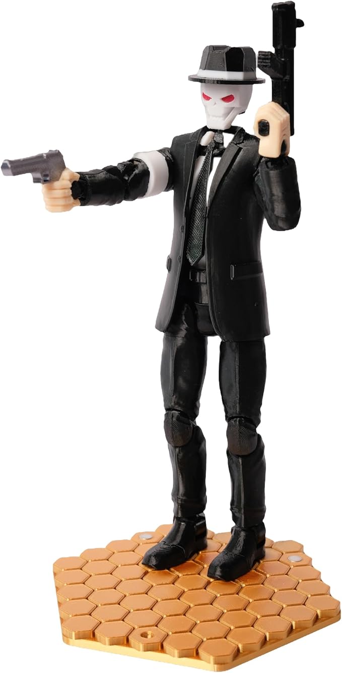 (Assembly Completed T13 Action Figure, 8.1 inches, Strong Magnetic Accessories, 3D Printed Robot Multi-Jointed Movable, Desktop Decorations for Game Lovers，POP Dancer (Black)