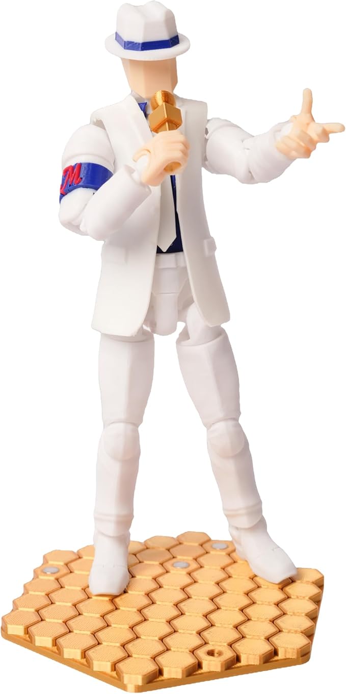 (Assembly Completed T13 Action Figure, 8.1 inches, Strong Magnetic Accessories, 3D Printed Robot Multi-Jointed Movable, Desktop Decorations for Game Lovers，POP Dancer (White)