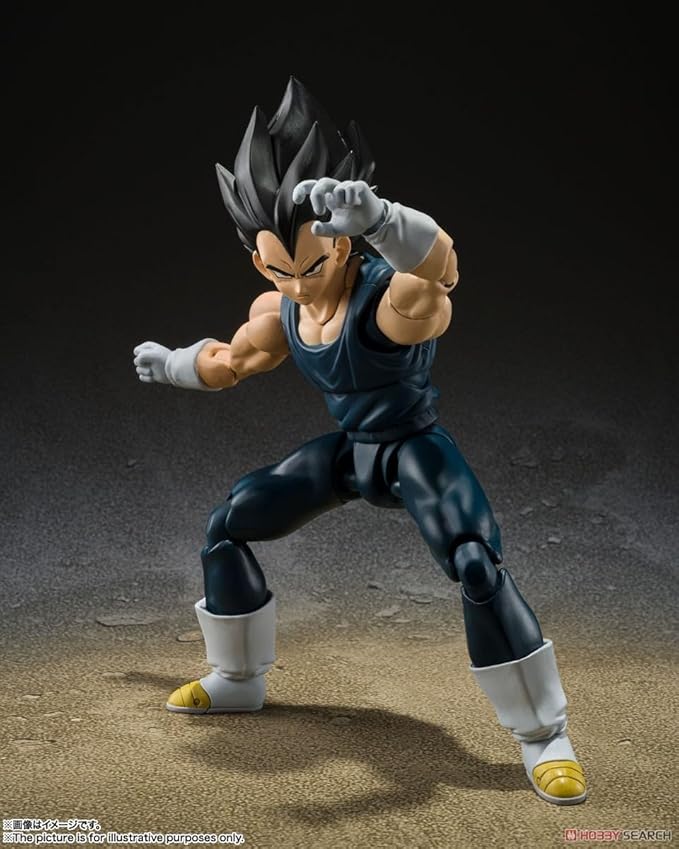TAMASHII NATIONS - Dragon Ball Super: Super Hero - Vegeta Super Hero, Bandai Spirits S.H.Figuarts Action Figure