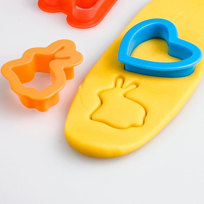 Dough Tools Set for Kids Ages 2-4, 25pc Creative Play Accessories with Molds and Cutters, Non-Toxic Modeling Clay Toys for Toddlers Sensory Activities