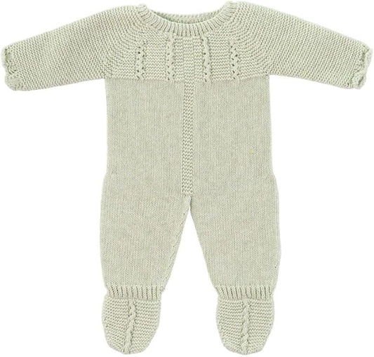 Miniland Clothes for Dolls 15 3/4'' Knitted Pajama Green Color - ECO, Made in Spain, Quality, Role Play, Educational