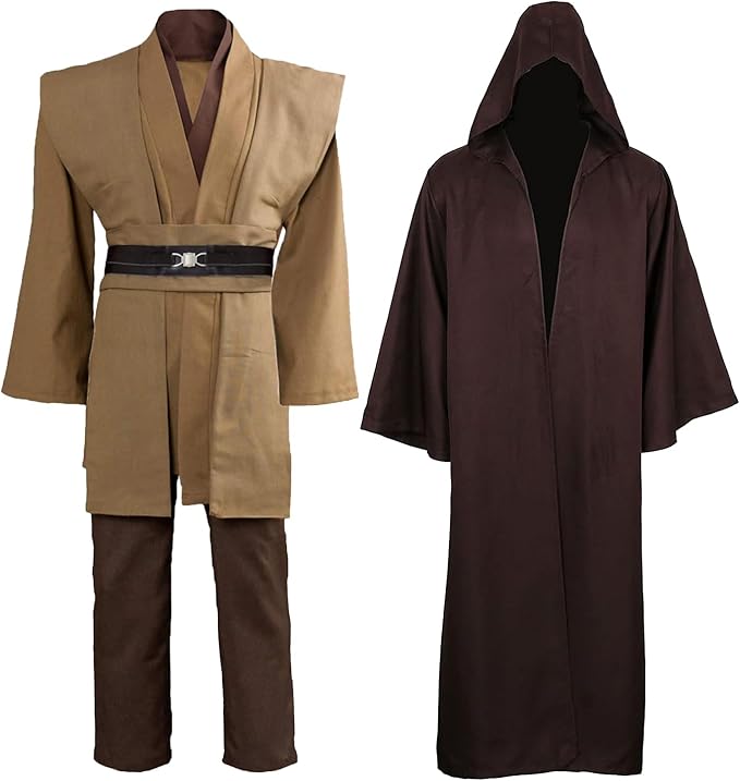GOLDSTITCH Tunic Costume Mens Tunic Hooded Robe Full Set Halloween Cosplay Costume