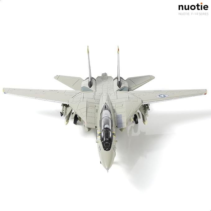 1/100 F-14 Tomcat Fighter Aircraft Model Fighter U.S. Navy VF-84 Jolly Rogers Airplane Model with Display Stand Pre-Built Military F14 Plane (VF-84) Collection Gift for Adults