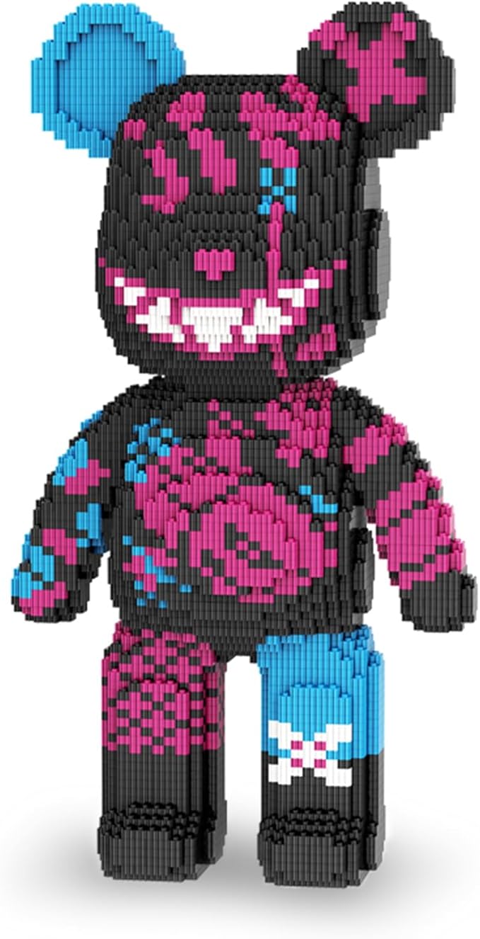 Bear Micro Mini Building Block Sets for Adults, No Compatible with Lego, Building Toys for Home & Office Decor, MOC 3D Creative Model Gifts for Christmas