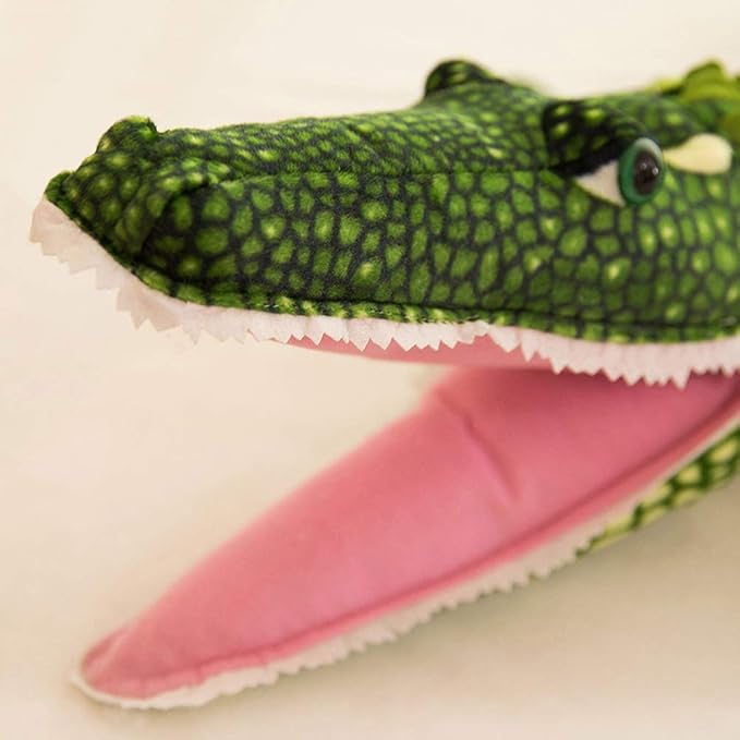 MMTTAO Alligator Plush Toy Realistic Crocodile Stuffed Animal 39 Inch Jumbo Animal Stuffed Soft Plushies Cute Dolls Collection Huggable Throw Pillow Cushion Gift for Kids Children Boys Girls, 39Inches