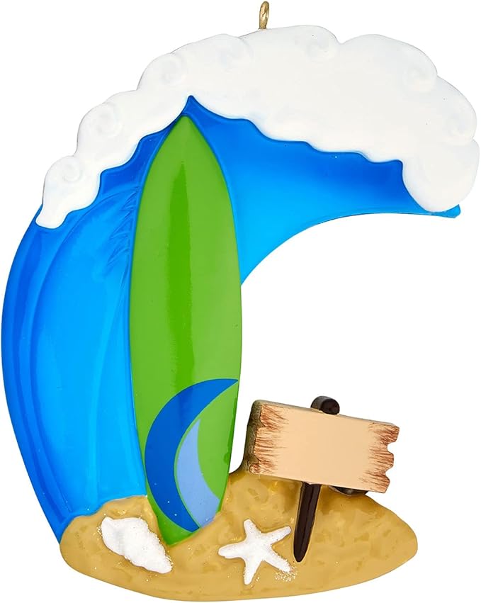 Personalized Surfboard Ornaments 2025 - Surfboard Christmas Ornament Beach Ornaments Surfer for Christmas Tree Surfing Ornament Gifts for Surfers Beachy by Elves