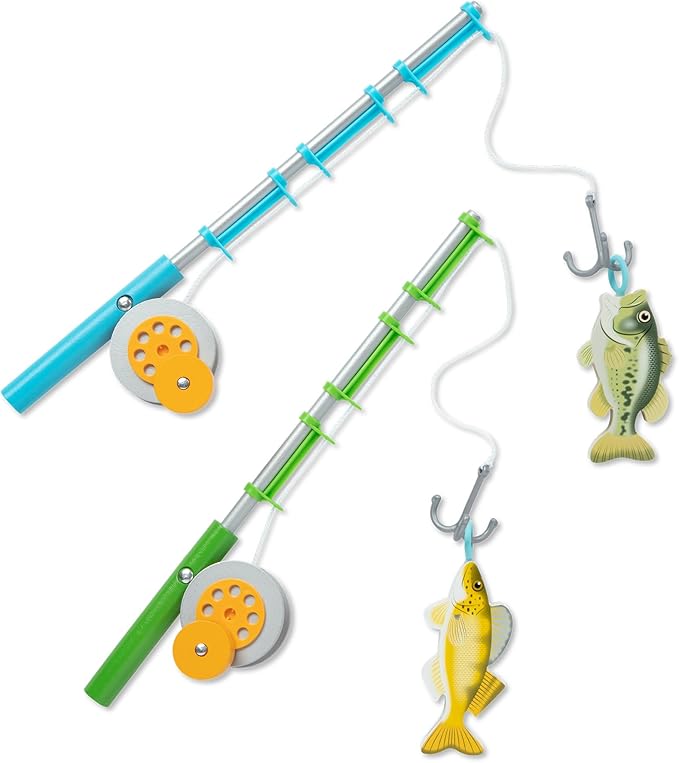 Melissa & Doug Let’s Explore Fishing Play Set – 21 Pieces - FSC Certified