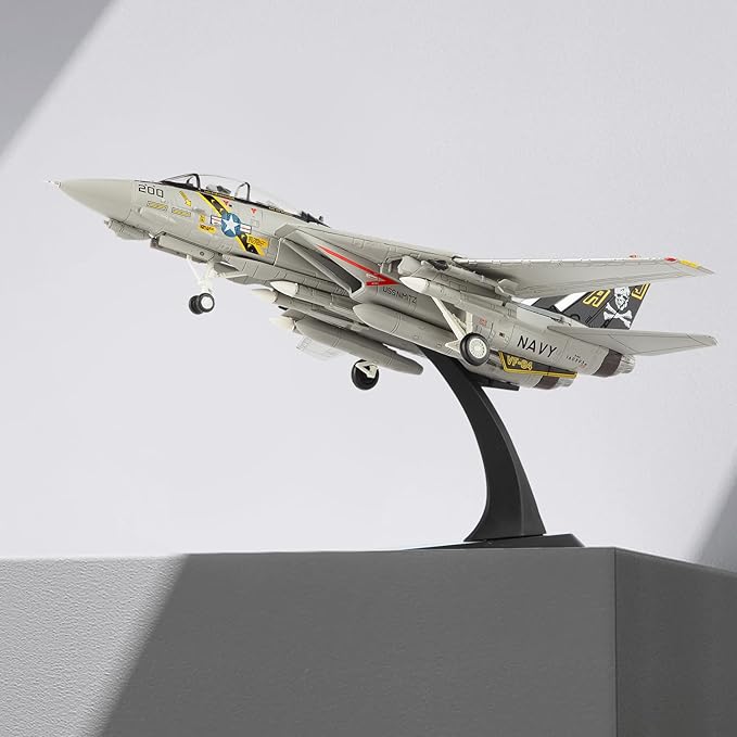 1/100 Fighter Jet Model F-14A Tomcat diecast Military Airplanes Aircraft kit for Collection and Display
