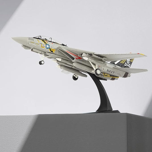 1/100 Fighter Jet Model F-14A Tomcat diecast Military Airplanes Aircraft kit for Collection and Display
