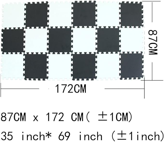 MQIAOHAM® 18 Pieces Puzzle Play Mats, Soft Baby Play Mat, Kids Interlocking Foam Floor Tiles, Toddlers Carpet Playmats G301018-101104