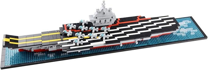 Building Blocks Set Aircraft Carrier Model Micro Mini Blocks 1300 Pieces Building Bricks