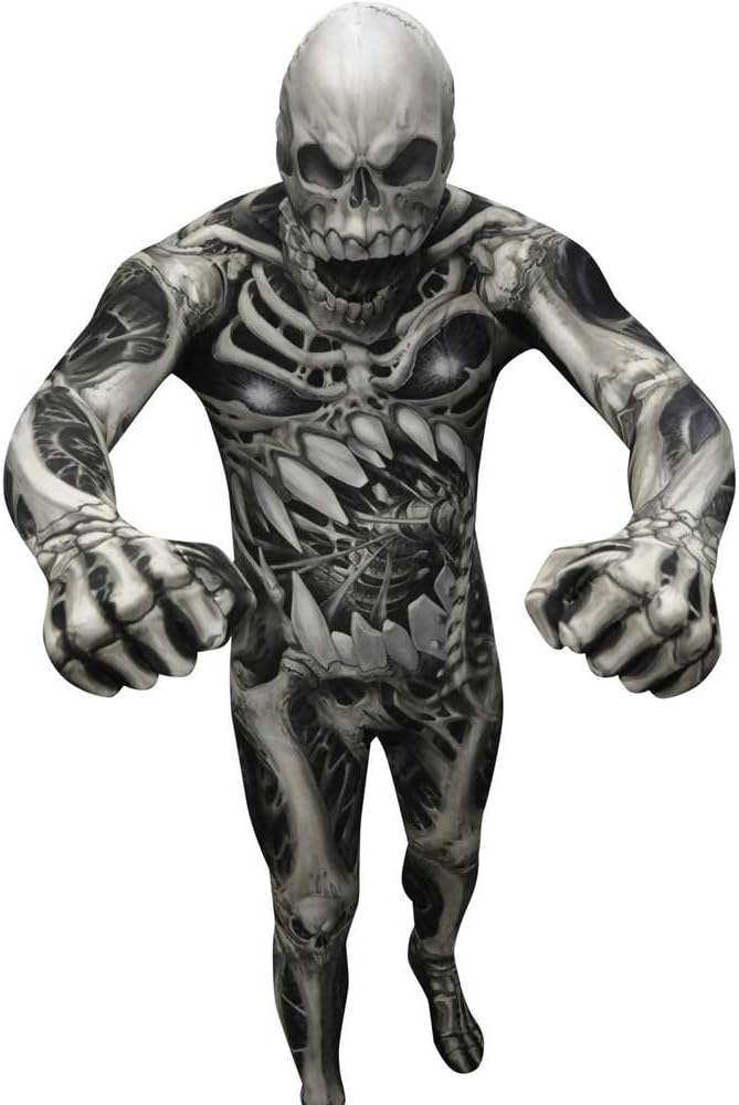 Morphsuits mens Monster Skull and Bones Costume Skeleton