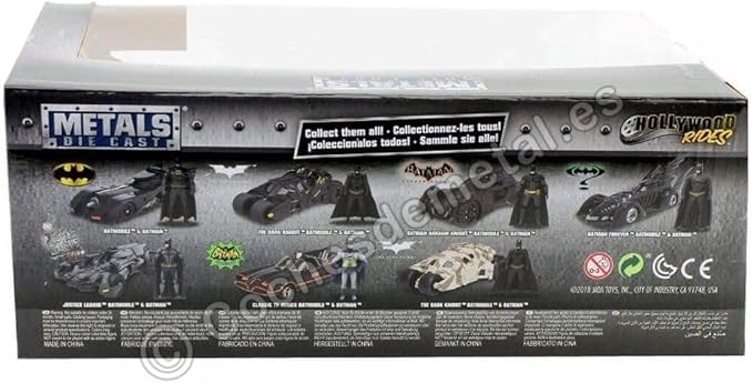 Jada Toys 1:24 2008 Dark Knight Camouflage Batmobile Die-cast Car with 2.75" Batman Figure, Toys for Kids and Adults