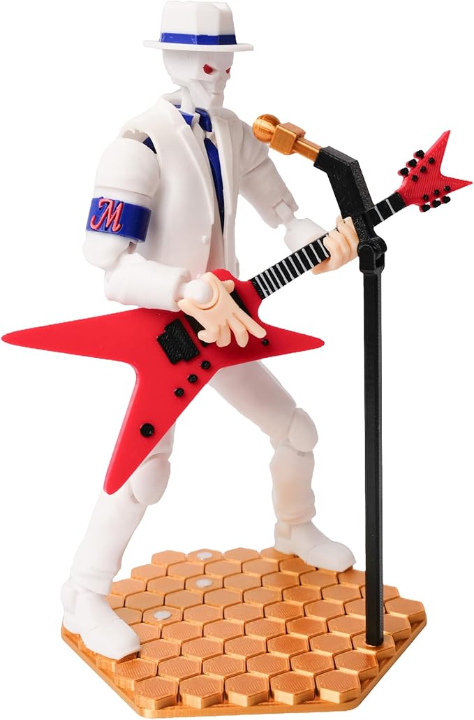 (Assembly Completed T13 Action Figure, 8.1 inches, Strong Magnetic Accessories, 3D Printed Robot Multi-Jointed Movable, Desktop Decorations for Game Lovers，POP Dancer (White)