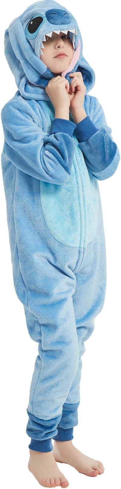 SWEETXIN Unise Kids Jumpsuit Cosplay Onesie One Piece Suit for Girls Boys Halloween Character Costume Dress Up Party