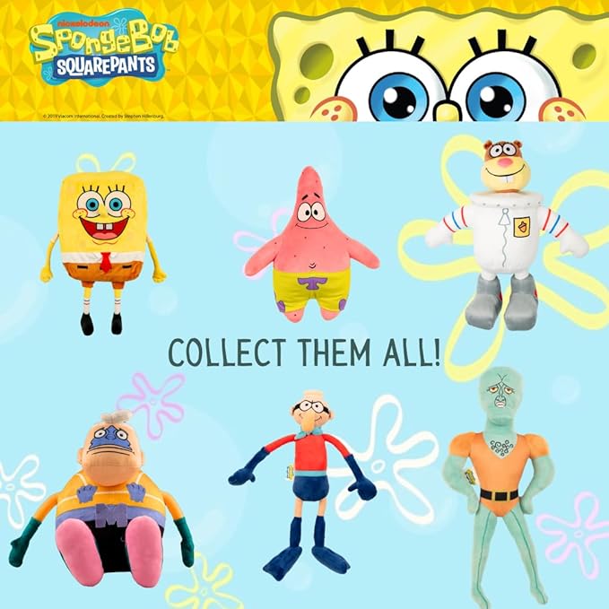 Collectibles Spongebob Squarepants Handsome Squidward Bedding Super Soft Cozy Decorative Cuddle Pillow, (Officially Licensed Product) By Franco