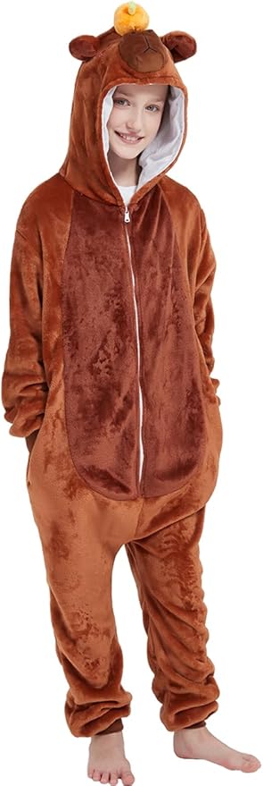 ABENCA Kids Onesie Animal Girls Costume One Piece Pajamas Sleepwear Cosplay Halloween Christmas