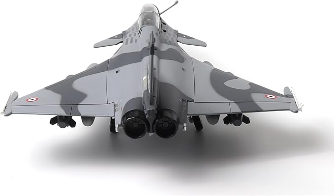 1/72 French Dassault Rafale B NATO Tiger Diecast Metal Fighter Jet Model Kits Pre-Build Replica Military for Display Collection or Gift (Camouflage)