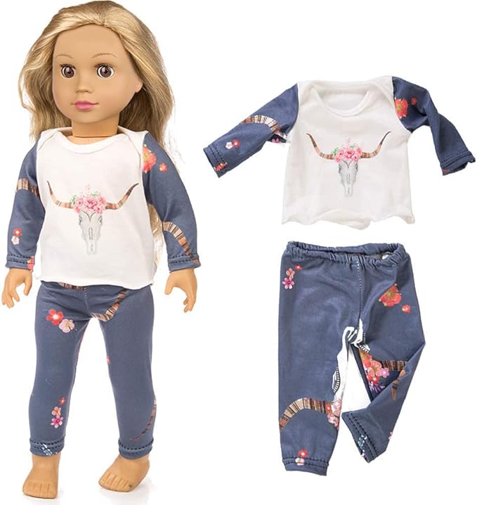 7 Sets 18 inch Doll Clothes Gifts and Accessories, Mickey,Unicorn Doll Clothes Fit American18 inch Doll (NO Doll)
